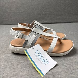 NWT Strole Breeze Women's White Sandals with Orthotic Arch Support Size 7